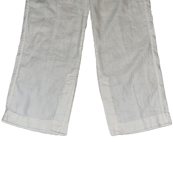 Athleta Women’s Retreat Linen Wide Leg Pant in Calla Lily Size 2 - Picture 7 of 12